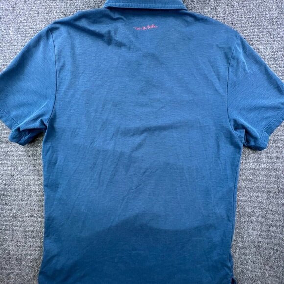 Travis Matthew Polo Large Short Sleeve Blue w Pocket HARMONY CLUB GOLFING - Picture 16 of 16